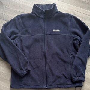 Columbia Dark Blue Full-Zip Fleece Jacket